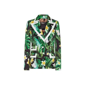PHILIPP PLEIN Floral print Single breasted Blazer