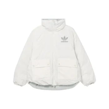 Adidas Originals Clover Series Outfit Down Jacket Women's Light Gray