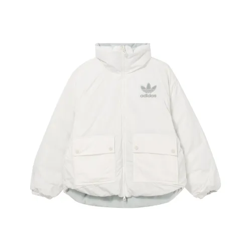 Adidas Originals Clover Series Outfit Down Jacket Women's Light Gray