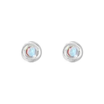 AAJF S999 Fine Silver Stud Earrings Women's