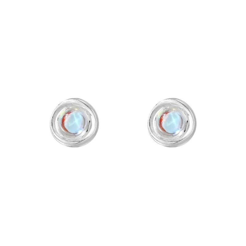 AAJF S999 Fine Silver Stud Earrings Women's-0