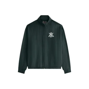 KITH Wrenley Satin Crest Track Jackets Coats Women's Green