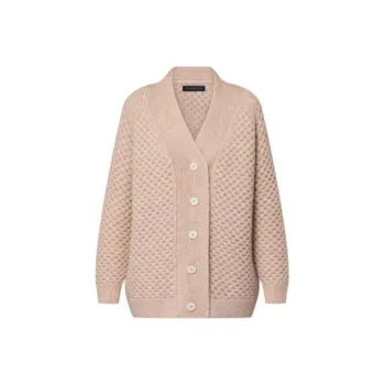 LOUIS VUITTON Honeycomb Knit Cardigan