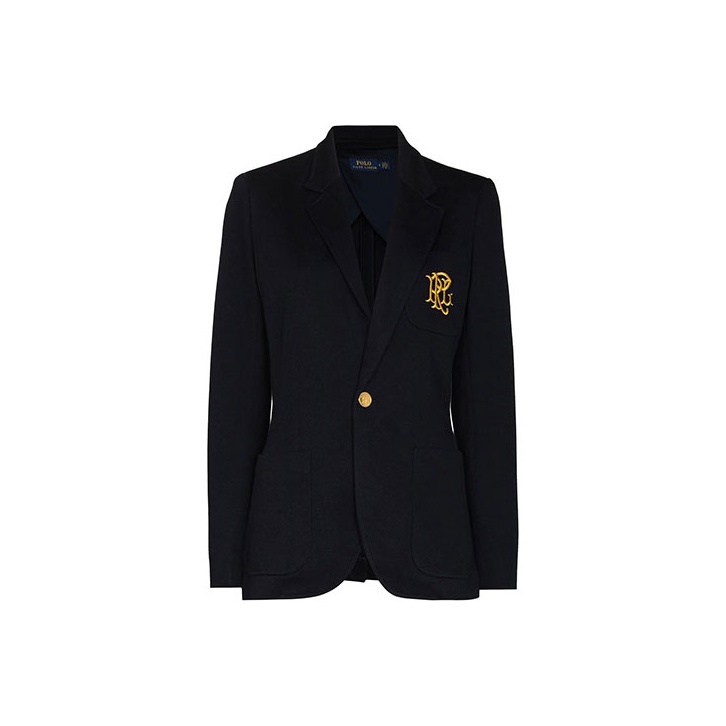 Polo Ralph Lauren Logo Embroidered Double-Knit Blazer - POIZON
