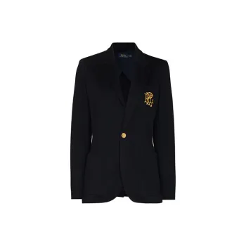 Polo Ralph Lauren Logo Embroidered Double Knit Blazer