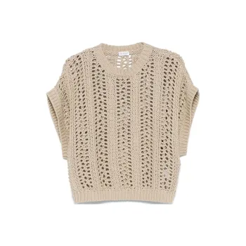 Brunello Cucinelli Crewneck Knitted Top