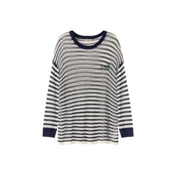NO ONE ELSE Knitwear Women's Blue White Stripes