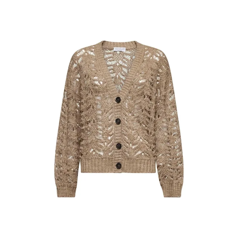Brunello Cucinelli V Neck Buttoned Cardigan-0