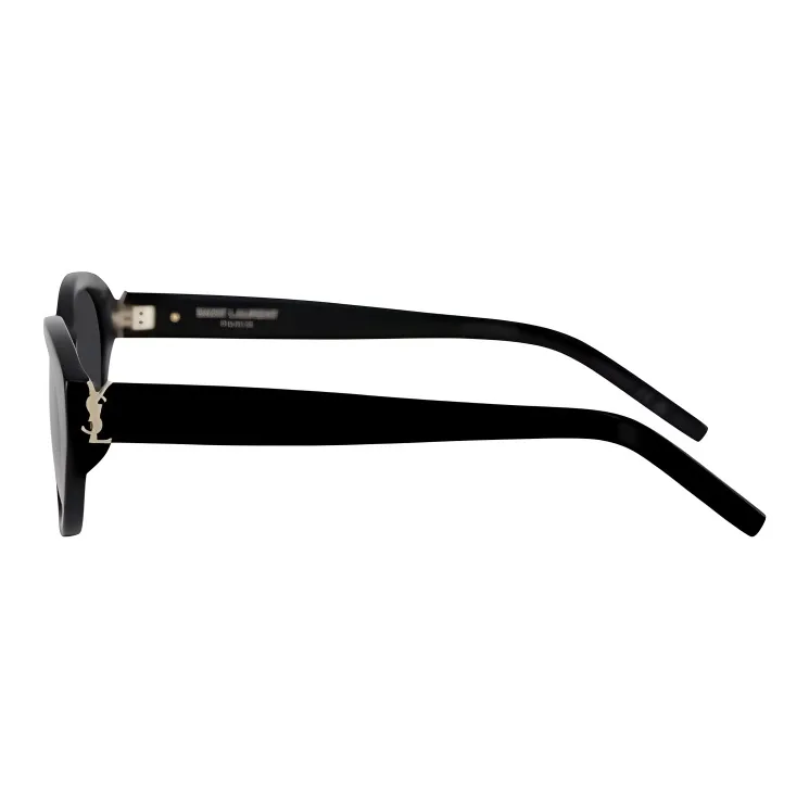 SAINT LAURENT Plate Frame Cat Eye Sunglasses Unisex Black-2