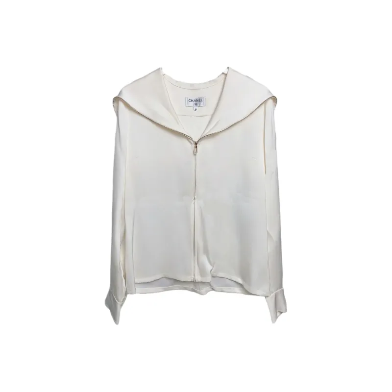 CHANEL 18A Premium Handmade Hamburger Collection Shirt Women's White-0