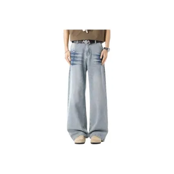 RASHOMONG Jeans Unisex Blue
