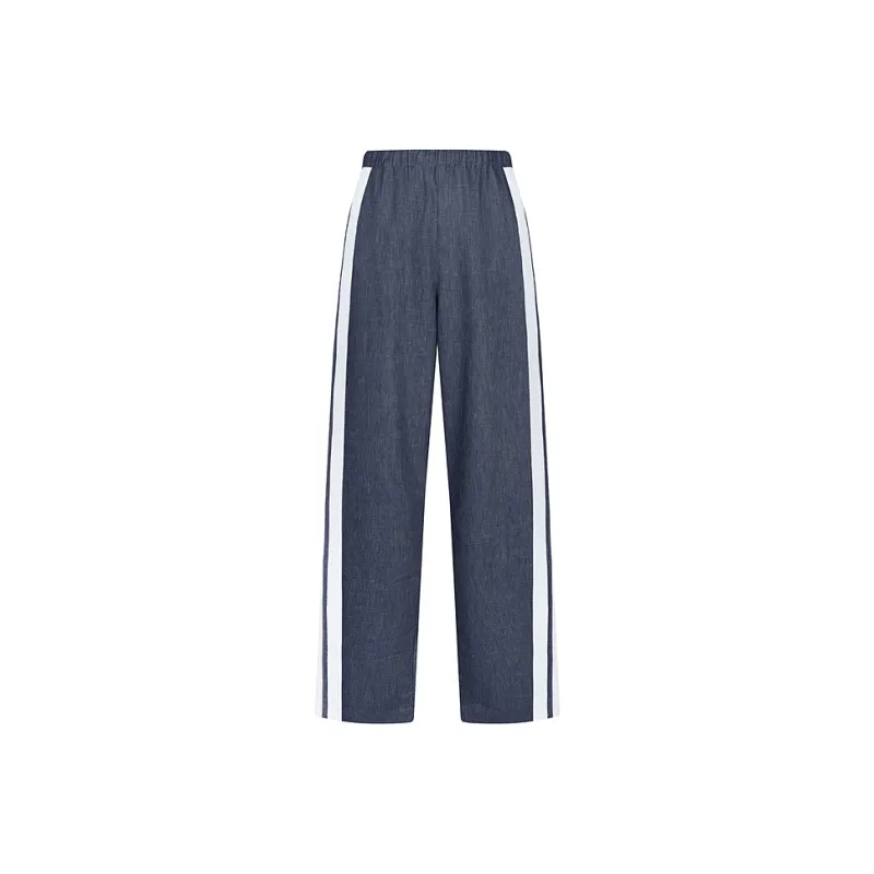 CROQUIS Casual Pants Men 410 Dark Navy Blue-0