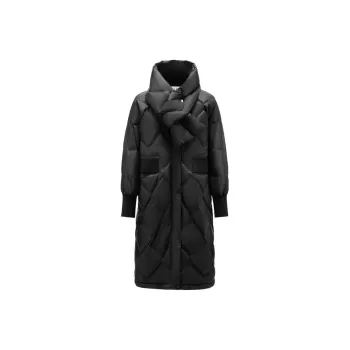 JZ Juzui Down Jacket Women's Plain Black