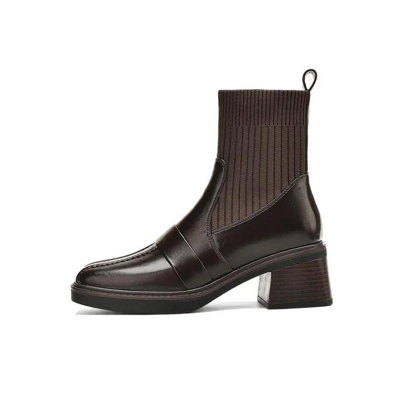 DAPHNE Ankle Boots Women's Black, Brown-3