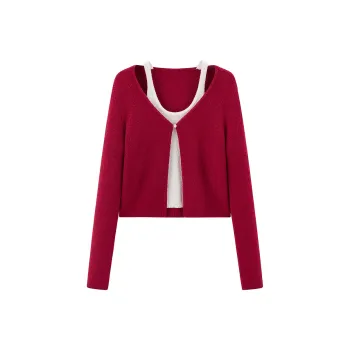 LEDIN Knitwear Women's Cherry Red