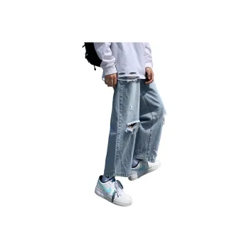 ZWWWZ Jeans Unisex Light Blue