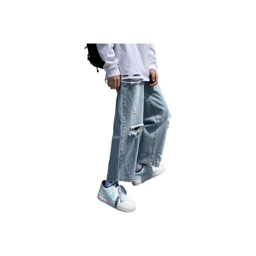 GTRG Jeans Unisex Light Blue