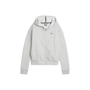 PUMA Train Favorite Full-Zip Training Fleece Jackets Coats Women's Light Gray