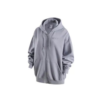Nike Women'ss Zip Up Hooded Jacket Gray