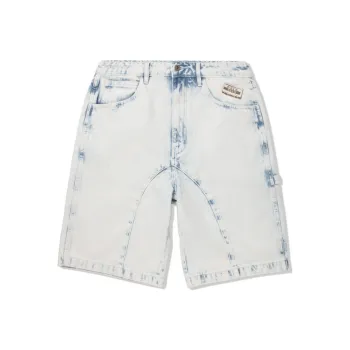 LiNing Denim Shorts Men's Light Blue Denim