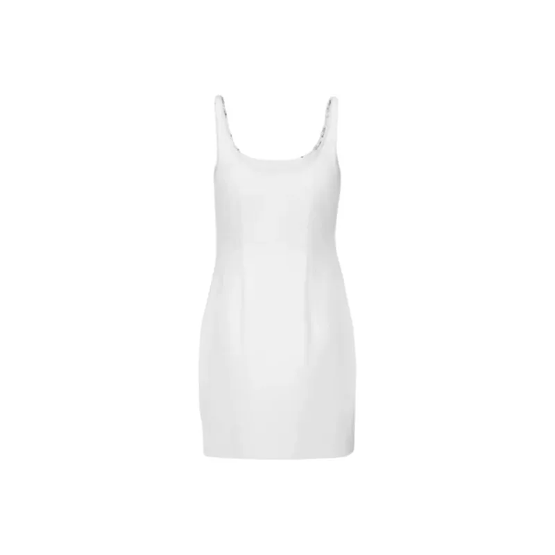 URBAN REVIVO Slip Dress Women's Raw White-1