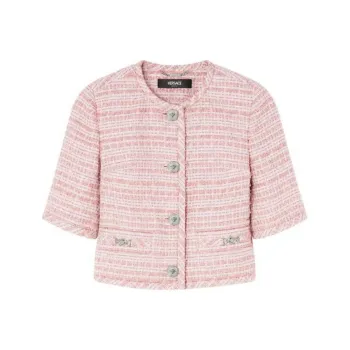 VERSACE Jackets & Coats Women's Pink