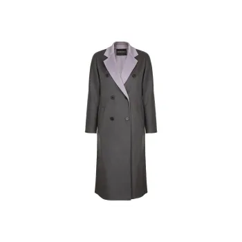 EMPORIO ARMANI Coats Women's Gray Blue