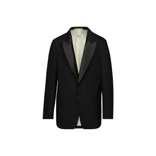 Maison Margiela Striped Effect Oversize Tuxedo Blazer