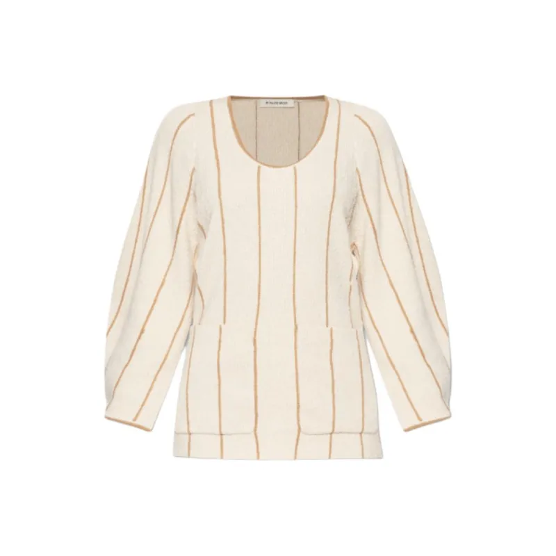 By Malene Birger Striped Knit Sweater-0