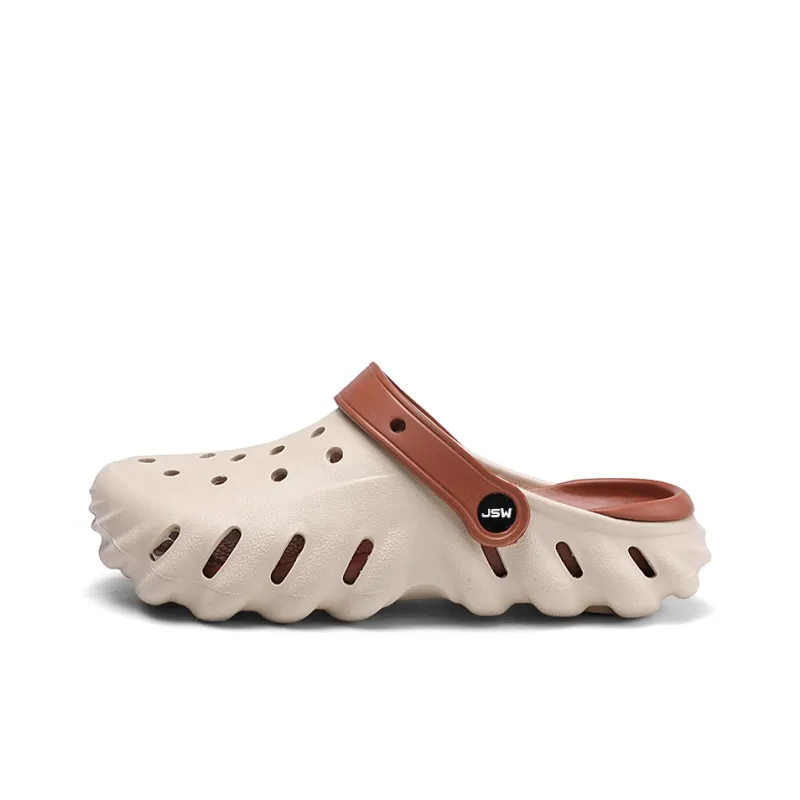 JEANSWEST Classic Patchwork Design Clogs Unisex-12