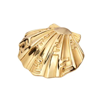 FENDI Metal, Brass, Steel Hair Clips Women's Gold