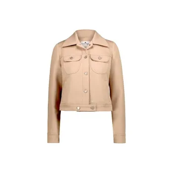 COURREGES Twill Trucker Jacket 'Cream'