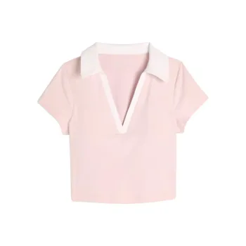 Hollister Polo Shirt Women's Pink