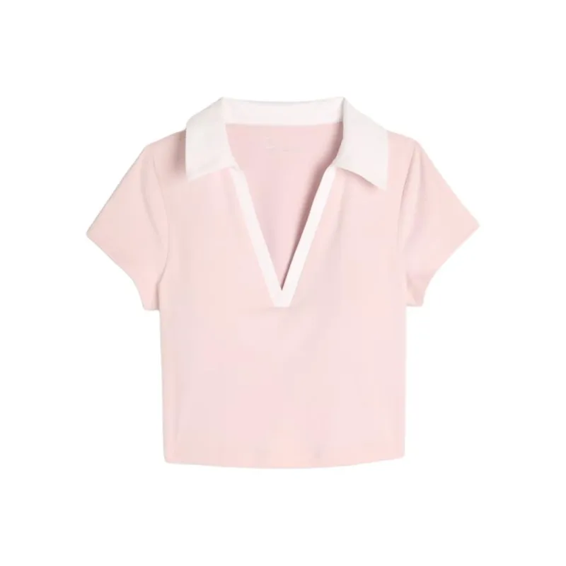 Hollister Polo Shirt Women's Pink-0