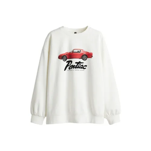 H&M Sweatshirt Women's Cream/All Cars