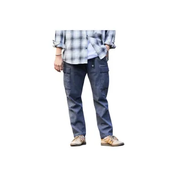 FREAK'S STORE Cargo Pants Men's Gray Denim