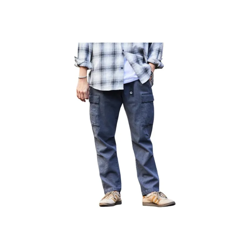 FREAK'S STORE Cargo Pants Men's Gray Denim-0