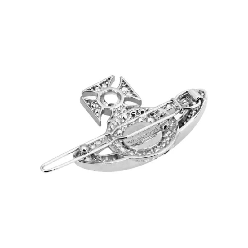 Vivienne Westwood Brass Hair Clips Women's Silver-1
