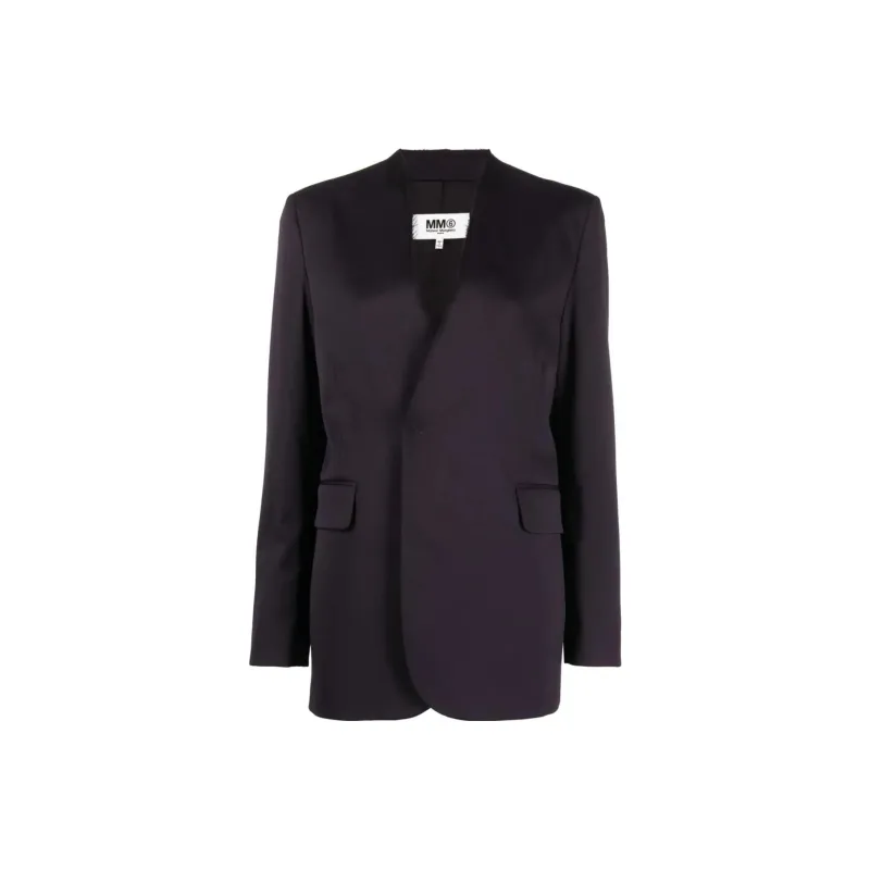 MM6 Maison Margiela Raw edge Single breasted Blazer-0