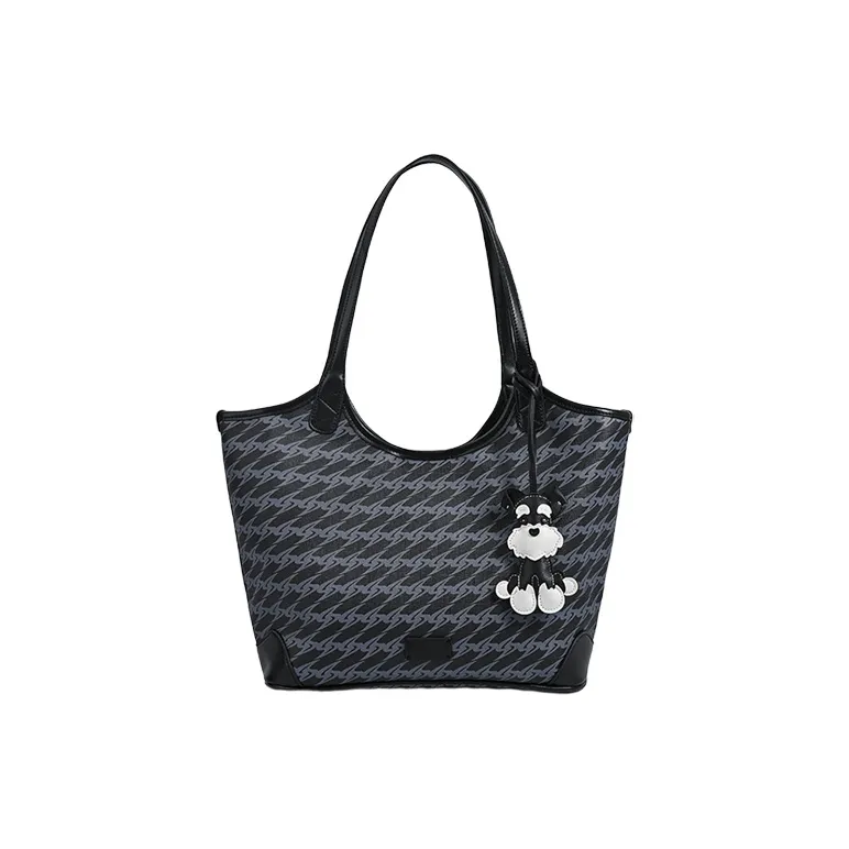 Yalu PU Shoulder Bag Women's Truffle Black-0