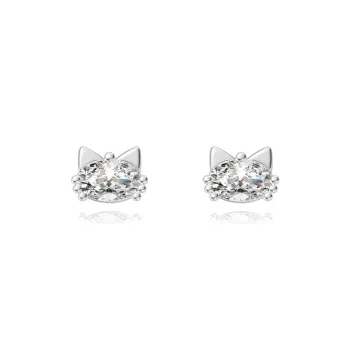 BLANK IN BLANK Sterling Silver Stud Earrings Women's Box For Bestie Couple Women's Birthday