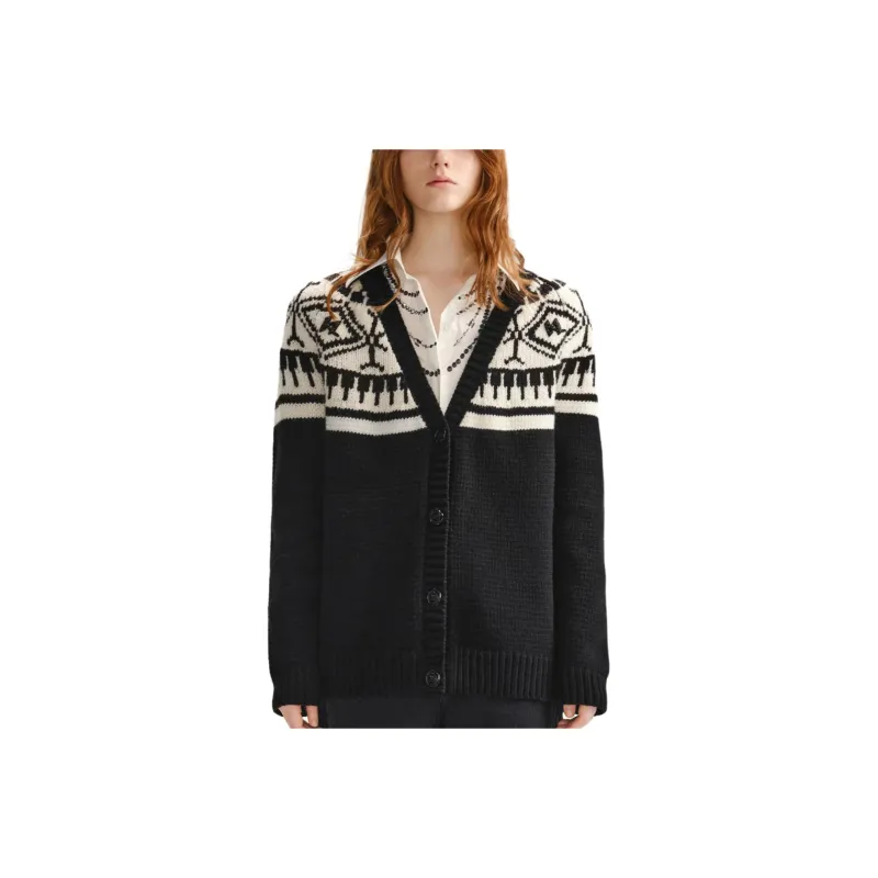 KARL LAGERFELD FW23 Knitwear Women's Black White-0