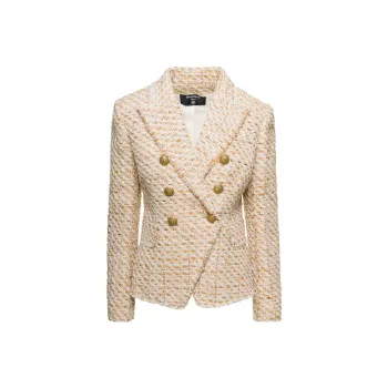 BALMAIN Double Breasted Tweed Jacket