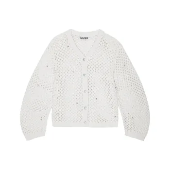 GANNI Open knit Cardigan