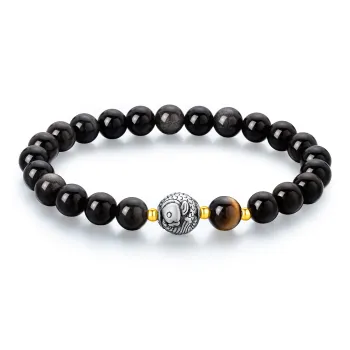 Lao Feng Xiang Obsidian Bracelets Men's