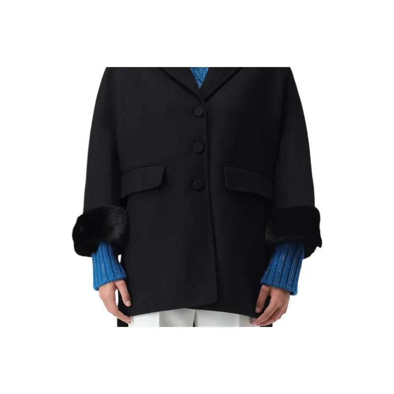 ERMANNO SCERVINO Coats Women's Black-4