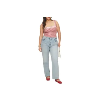 REFORMATION Eloise Linen Top Camisole Women's Plaid