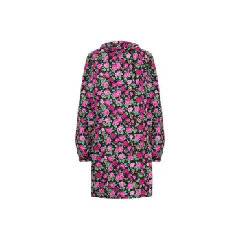 Balenciaga Floral Pattern Hooded Coat
