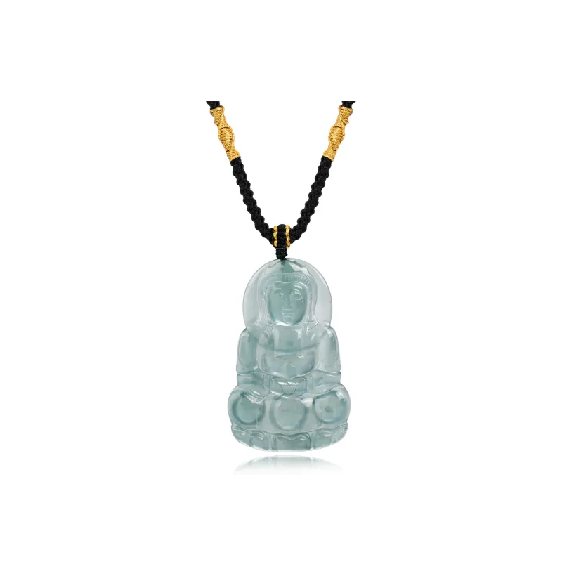 Lao Feng Xiang Ice Type Jadeite Necklaces Women's-0