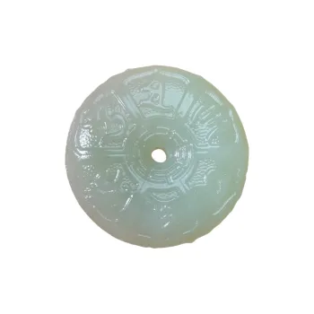 BUDOUXIAOAI Hetian Jade Pendants White Jade/Pale Greenish White Jade Unisex